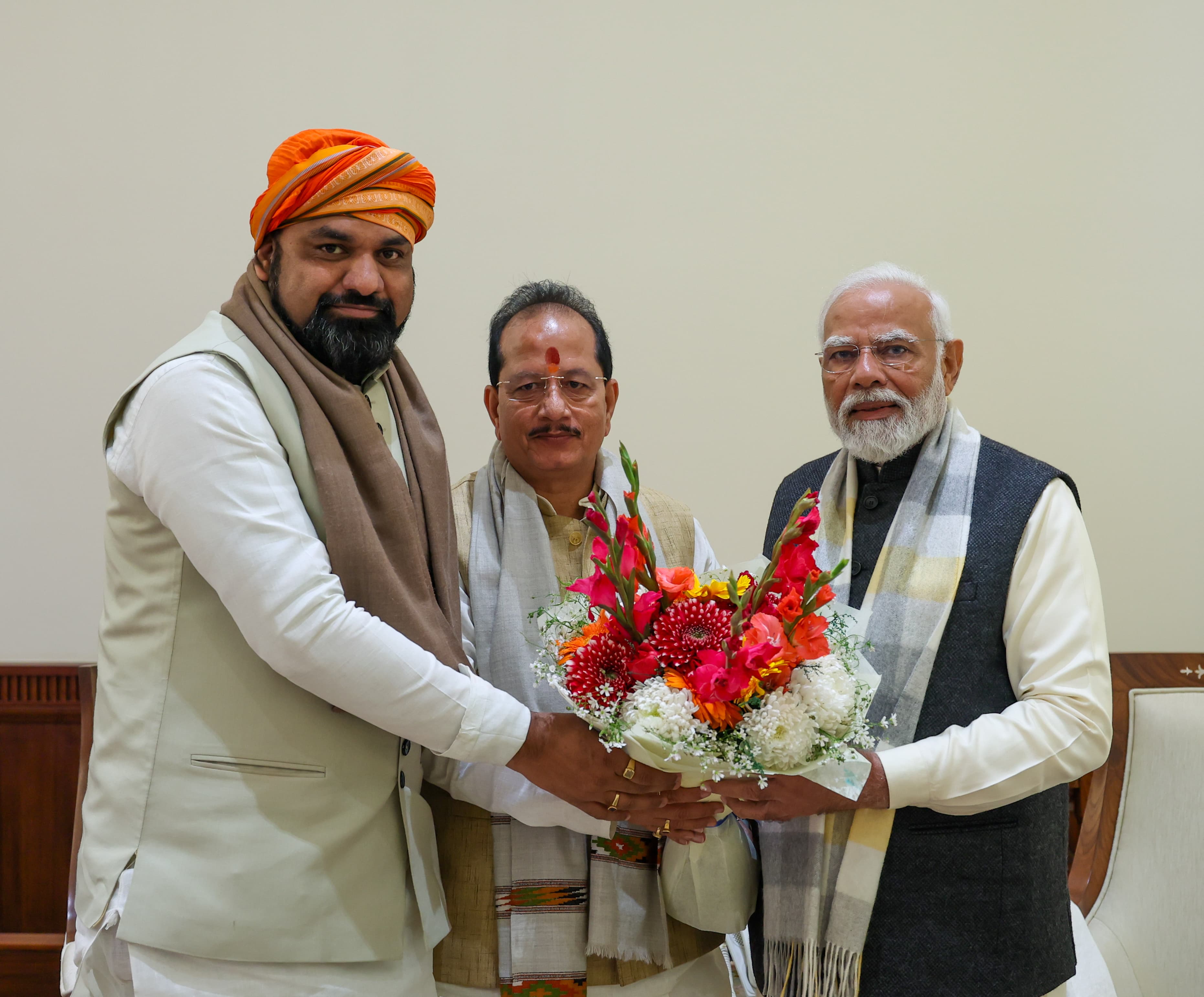 दिल्ली में पीएम मोदी से मिले सम्राट चौधरी और विजय सिन्हा