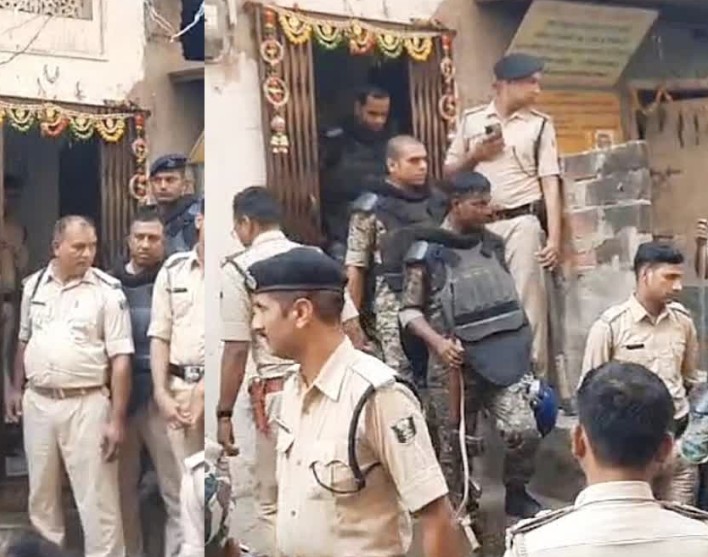 छठ पूजा से पहले सासाराम में कई घरो में रेड, हथियार और नशीले पदार्थ बरामद; 10 हिरासत में