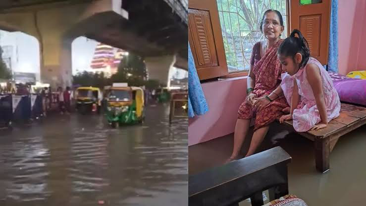 पटना में भारी बारिश से जलजमाव: शहर पानी-पानी, जनजीवन अस्त-व्यस्त