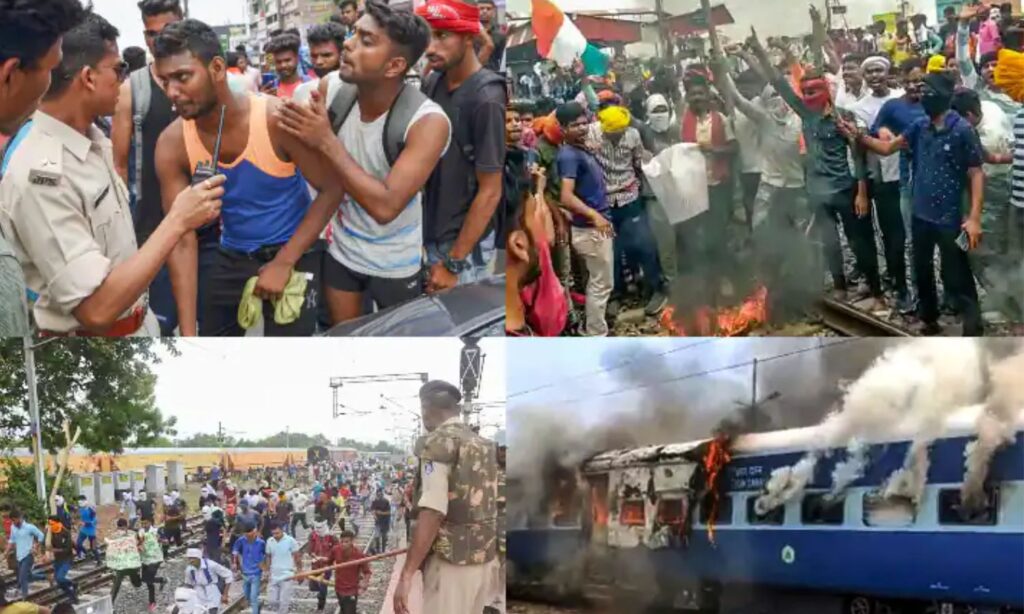 बिहार में उपद्रवियों ने कई ट्रेनों को फूंका, ‘अग्निपथ योजना’ के खिलाफ प्रदर्शन जारी