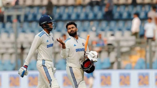 IND vs NZ 3rd Test: पंत और गिल के अर्धशतक, भारत के लंच तक 5 विकेट पर 195 रन