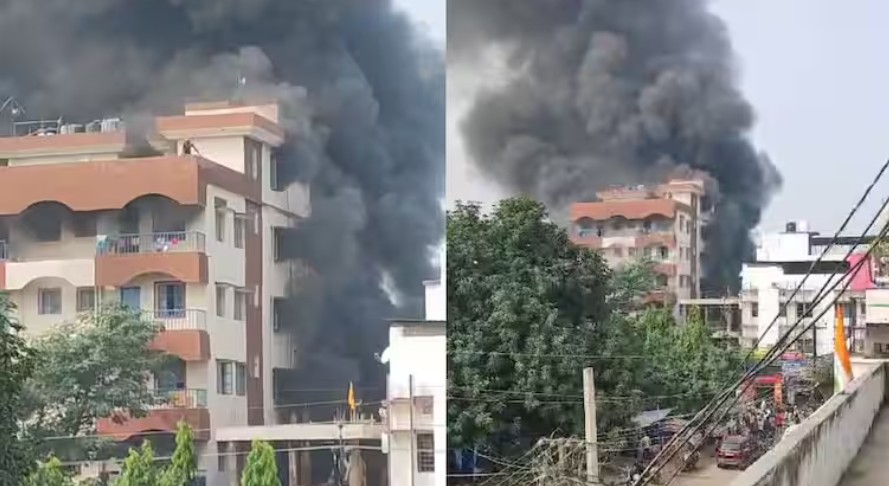 पटना के पत्रकार नगर थाने में लगी भीषण आग, मचा हड़कंप