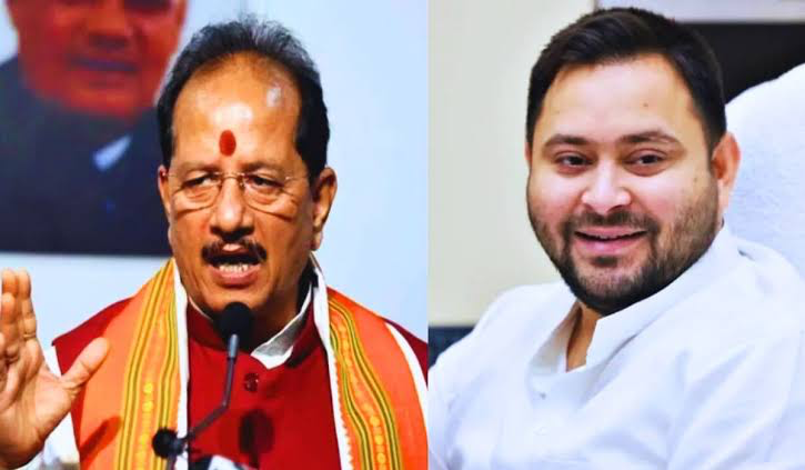 विजय सिन्हा और तेजस्वी यादव के बीच दोहरे मतदाता पहचान पत्र का विवाद