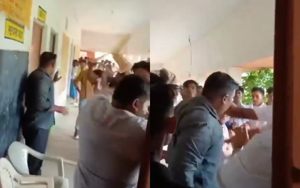 बिहार में स्कूल के अंदर ही शिक्षकों को दौड़ा-दौड़ाकर पीटा, लात-घूंसों और कुर्सी से मारा